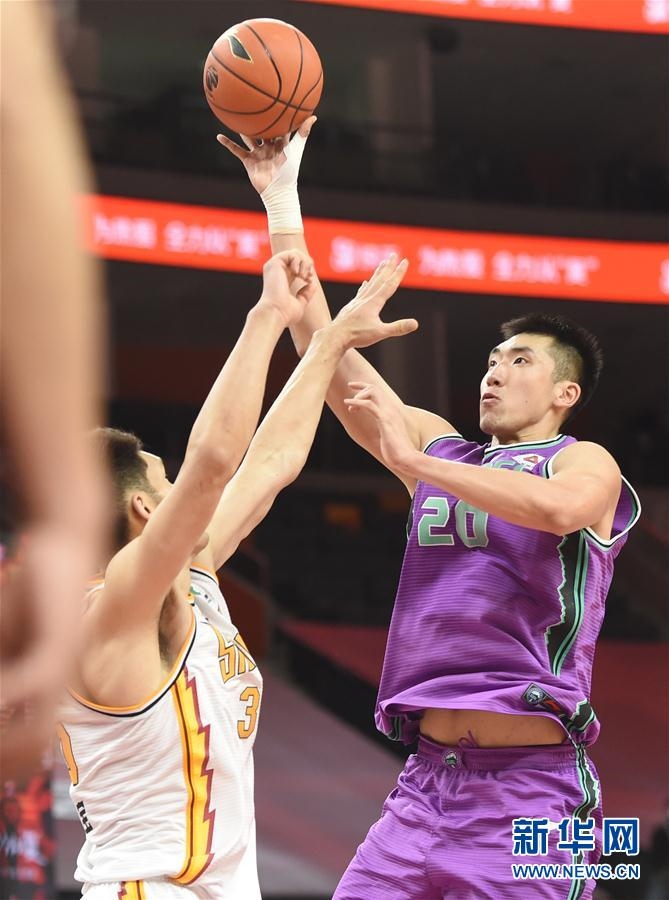 （體育）（4）籃球——CBA復賽第一階段：山西汾酒股份勝山東西王