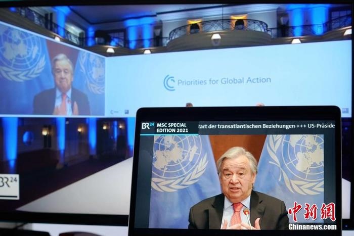 資料圖：聯(lián)合國(guó)秘書長(zhǎng)古特雷斯。
<a target='_blank' href='http://www.chinanews.com/'>中新社</a>記者 彭大偉 攝