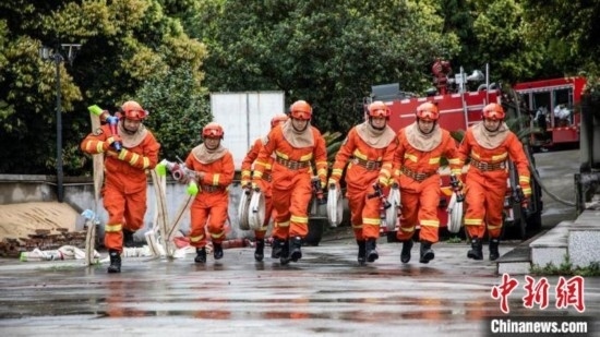 演練現(xiàn)場。瀘州消防供圖