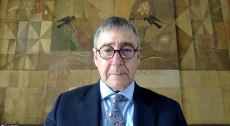 里斯本大學(xué)孔子學(xué)院葡方院長(zhǎng)若昂·巴雷羅。中國(guó)駐葡萄牙大使館供圖