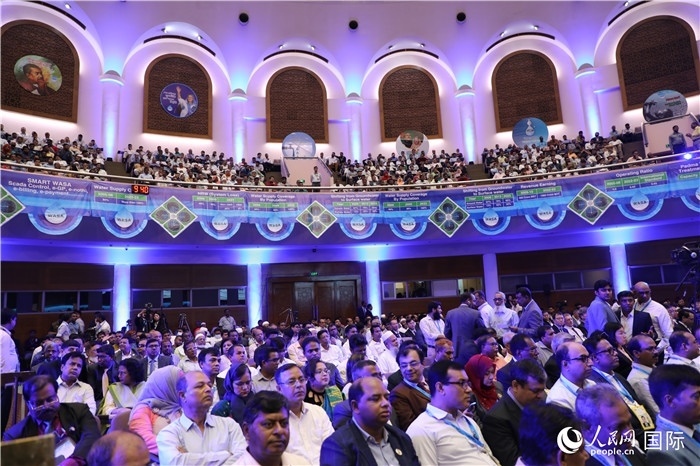 7月13日，達舍爾甘地污水處理廠項目竣工典禮舉行。人民網(wǎng)記者 孫廣勇攝