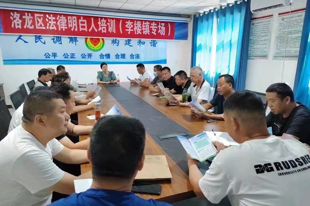 河南省洛陽市洛龍區(qū)李樓司法所開展《民法典》專題普法講座暨“法律明白人”培訓(xùn)。河南省司法廳供圖