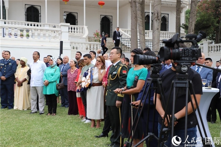 圖為招待會現(xiàn)場。人民網(wǎng)記者 王傳寶攝
