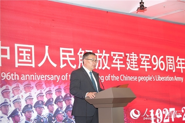 蒙古國國防部副部長瑪格奈致辭。人民網(wǎng)記者 霍文攝J