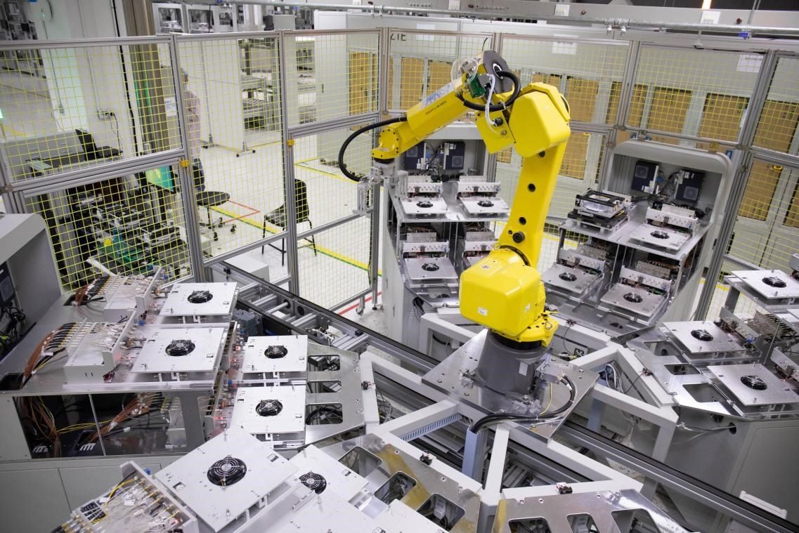 中興通訊“5G全連接智能工廠”。受訪者供圖