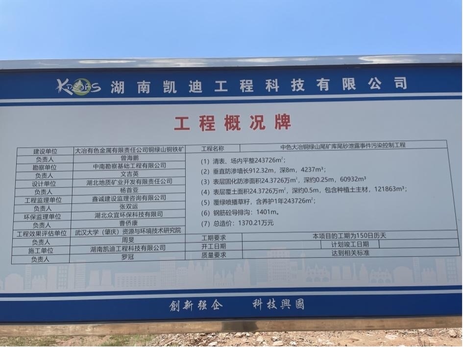 工程概況牌。 人民網(wǎng)記者 楊喬攝