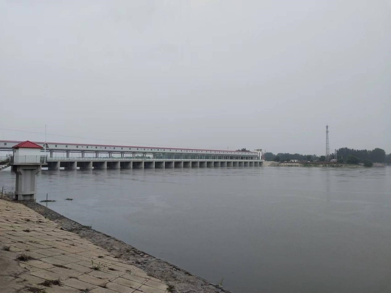 獨流減河進洪閘。受訪者供圖
