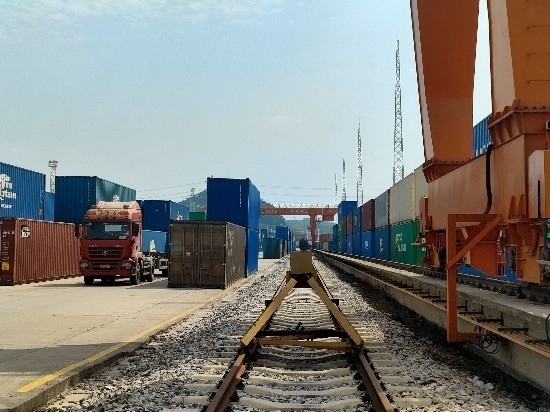 廣州東部公鐵聯(lián)運(yùn)樞紐（增城西站）。人民網(wǎng) 王雅蝶攝