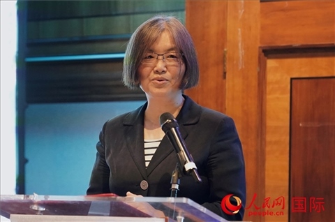 薛伶致辭。人民網(wǎng) 郭錦標(biāo)攝