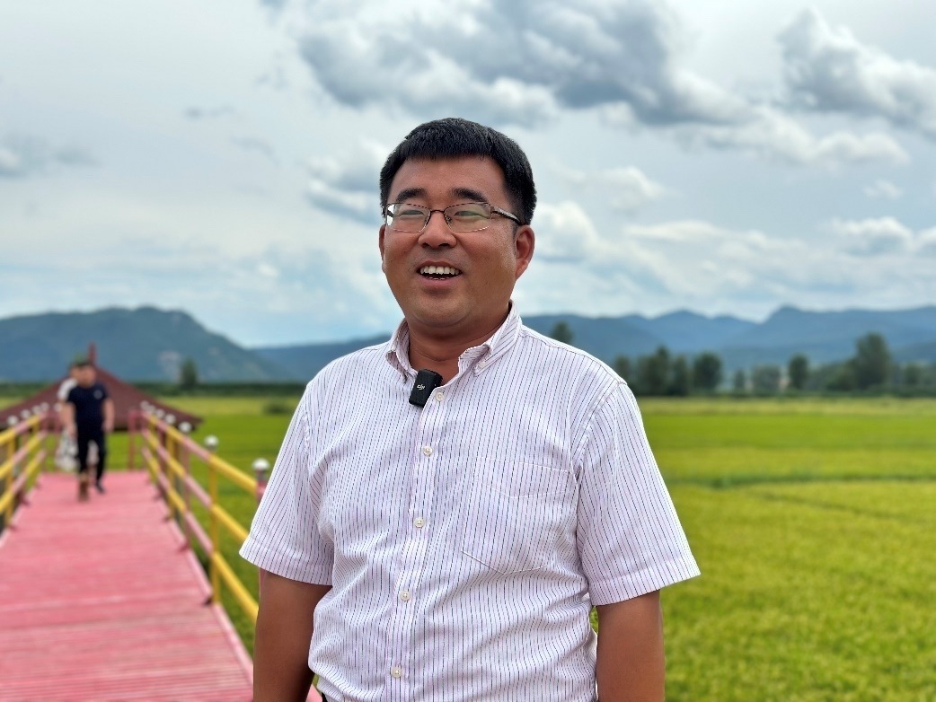 和龍市東城鎮(zhèn)光東村村書記金憲。人民網(wǎng)記者 金洪花 攝