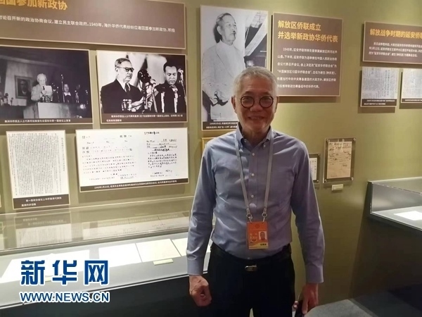 印尼廣東社團(tuán)聯(lián)合總會(huì)總主席張錦泉。新華網(wǎng)記者 侯強(qiáng) 攝