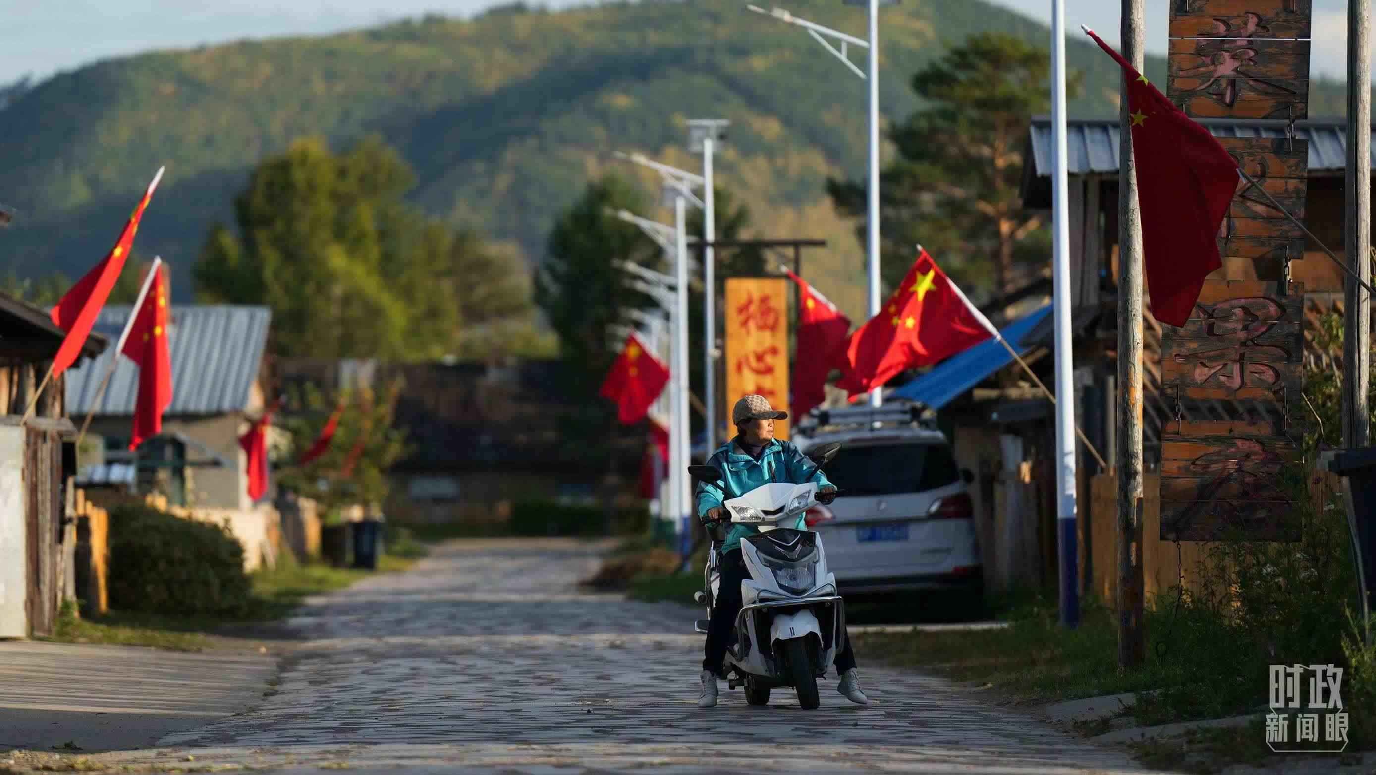 △北極村里民宿眾多。（總臺(tái)國(guó)廣記者李晉拍攝）