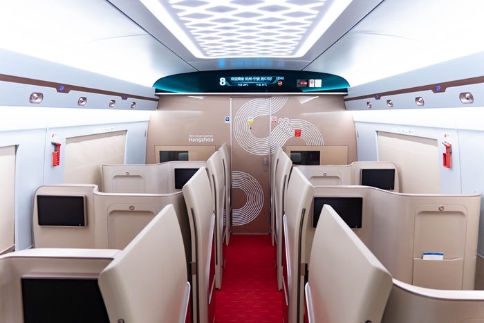 復興號亞運智能動車組列車。上海鐵路局融媒體中心供圖