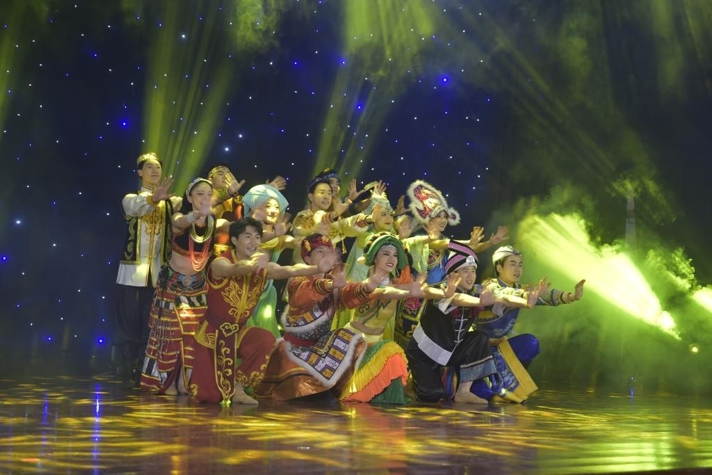 5月27日，演員在柬埔寨金邊真臘歌劇院演出。