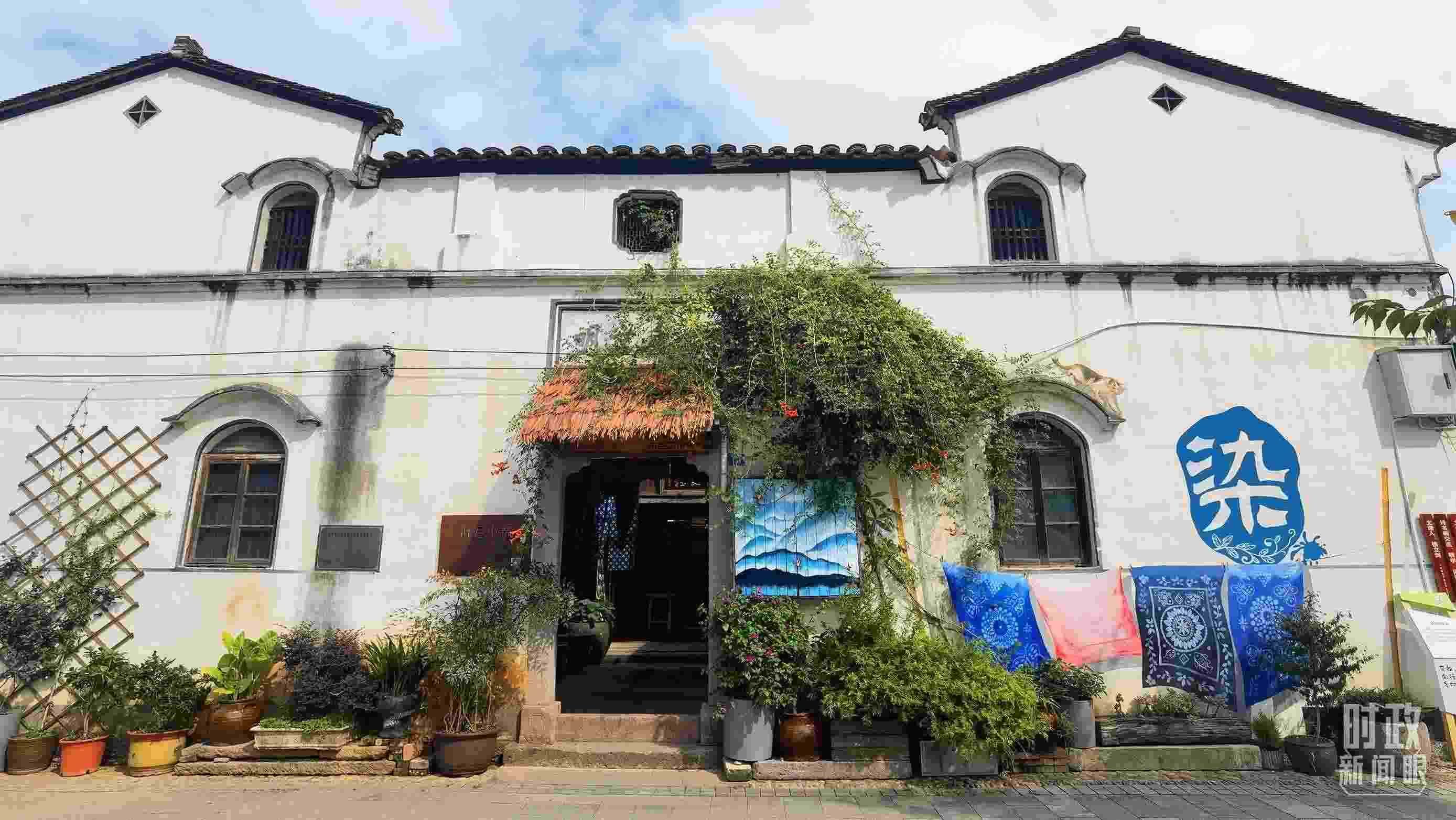 △李祖村的藝術染坊。（總臺央視記者周志國拍攝）