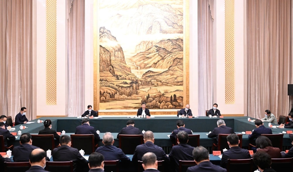  2023年5月17日上午，習近平在西安聽取陜西省委和省政府工作匯報并發(fā)表重要講話。