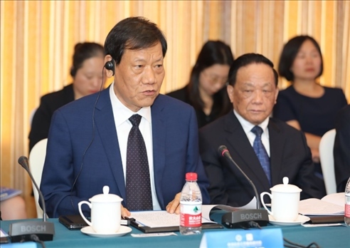 中國社會工作聯(lián)合會會長陳存根致辭。主辦方供圖