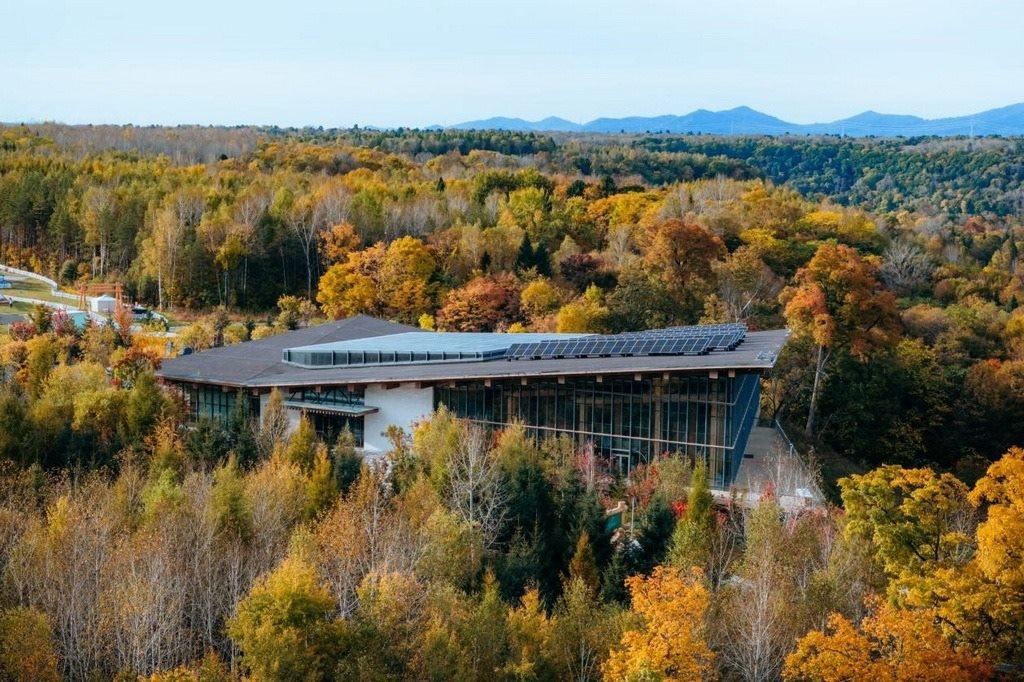 園區(qū)在多棟建筑上都安裝有分布式光伏發(fā)電設(shè)施。邱活攝