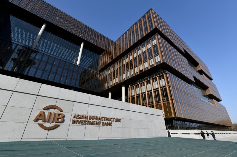 這是位于北京朝陽區(qū)的亞洲基礎(chǔ)設(shè)施投資銀行總部大樓。
