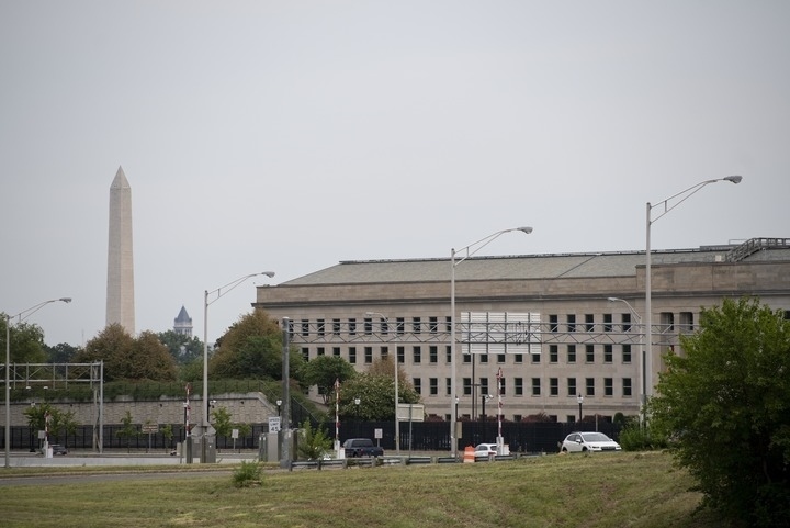 這是2021年8月3日在美國弗吉尼亞州阿靈頓拍攝的美國國防部所在地五角大樓。新華社記者劉杰攝