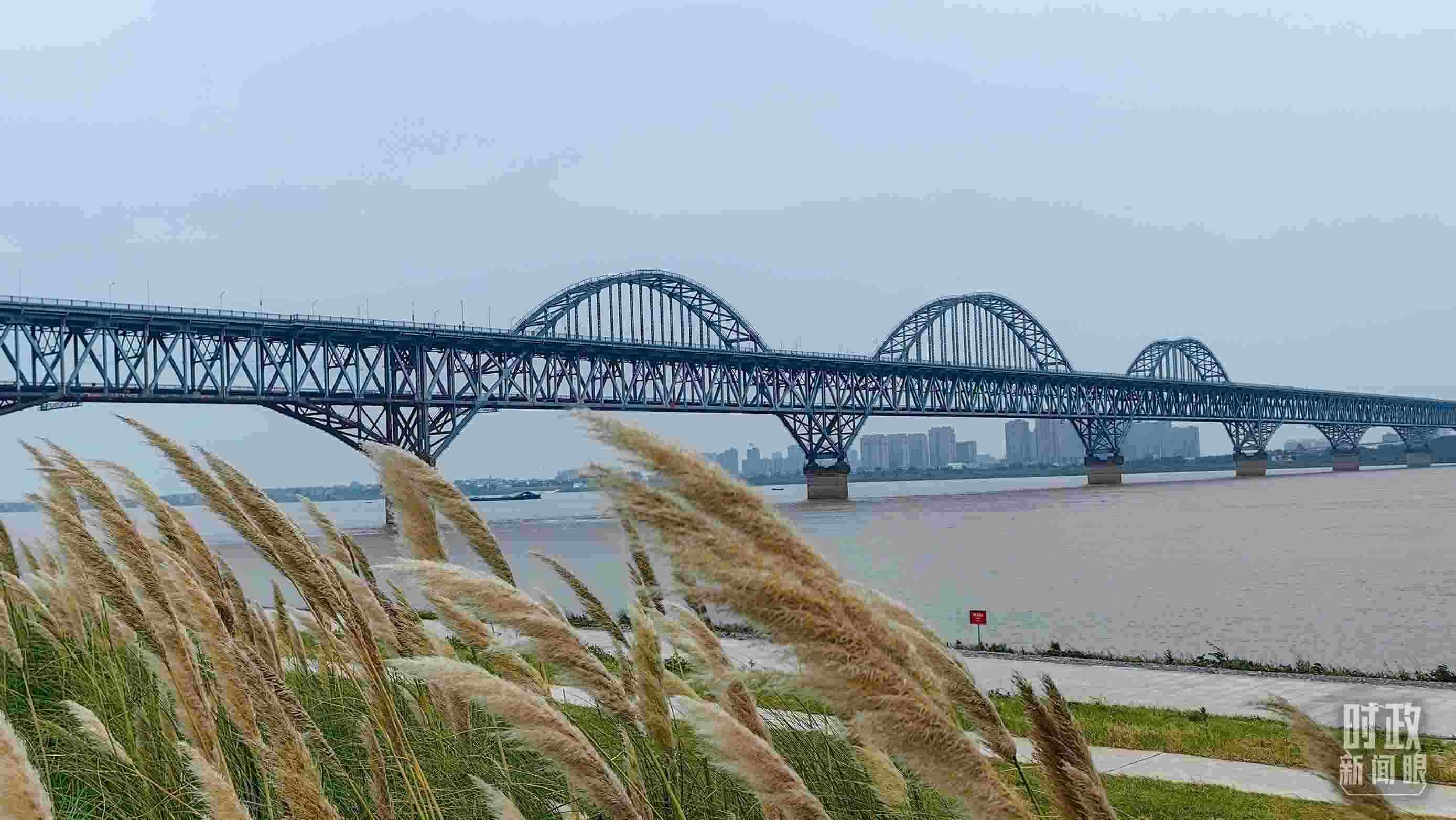 △長江國家文化公園九江城區(qū)段。（總臺央視記者段德文拍攝）