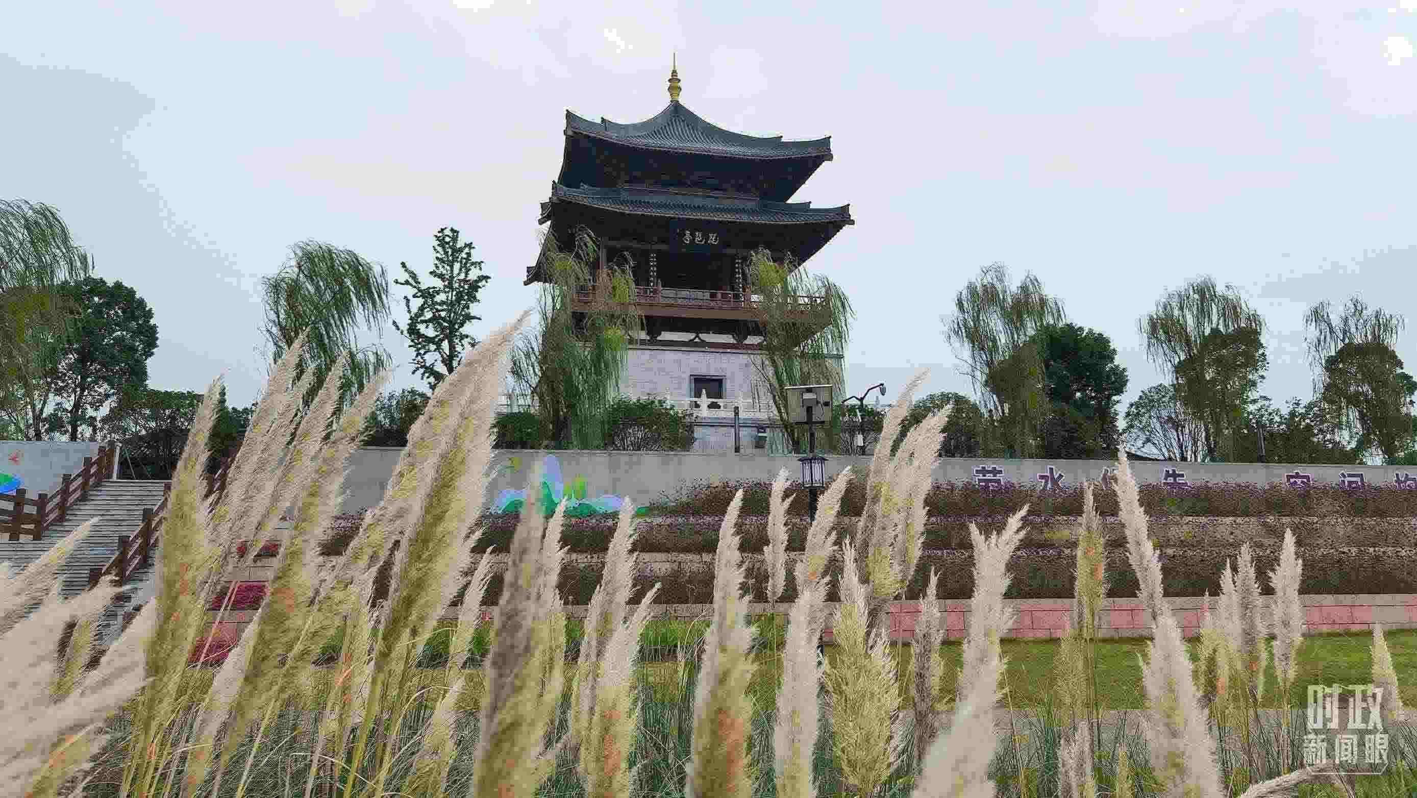 △長江國家文化公園九江城區(qū)段。（總臺央視記者程鋮拍攝）