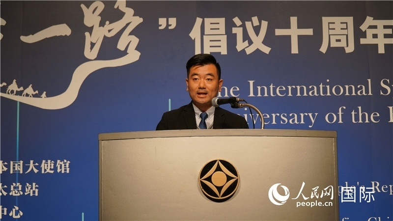 泰中“一帶一路”研究中心主任威倫發(fā)言。人民網(wǎng) 蔣曉辰攝