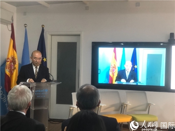 生態(tài)環(huán)境部應(yīng)對氣候變化司一級巡視員孫楨在研討會上致辭。 人民網(wǎng)記者 趙健攝