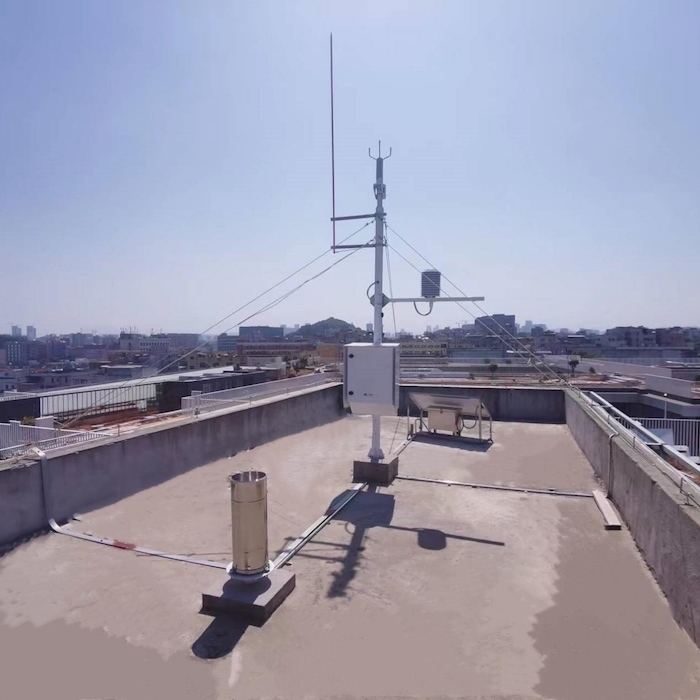 龍華區(qū)社區(qū)多要素自動氣象觀測站。龍華區(qū)應(yīng)急管理局供圖