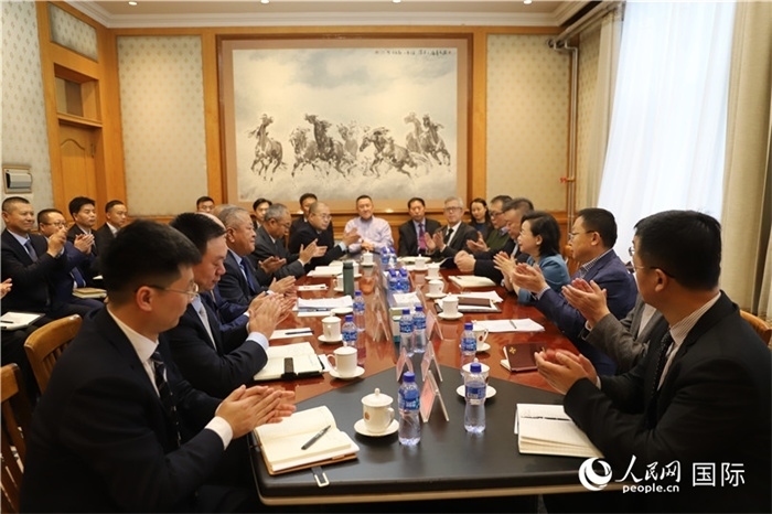 3.2023年10月30日，中國駐蒙使館座談會現場。人民網記者 霍文攝