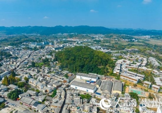 航拍舊州古鎮(zhèn)。人民網(wǎng) 陽茜攝