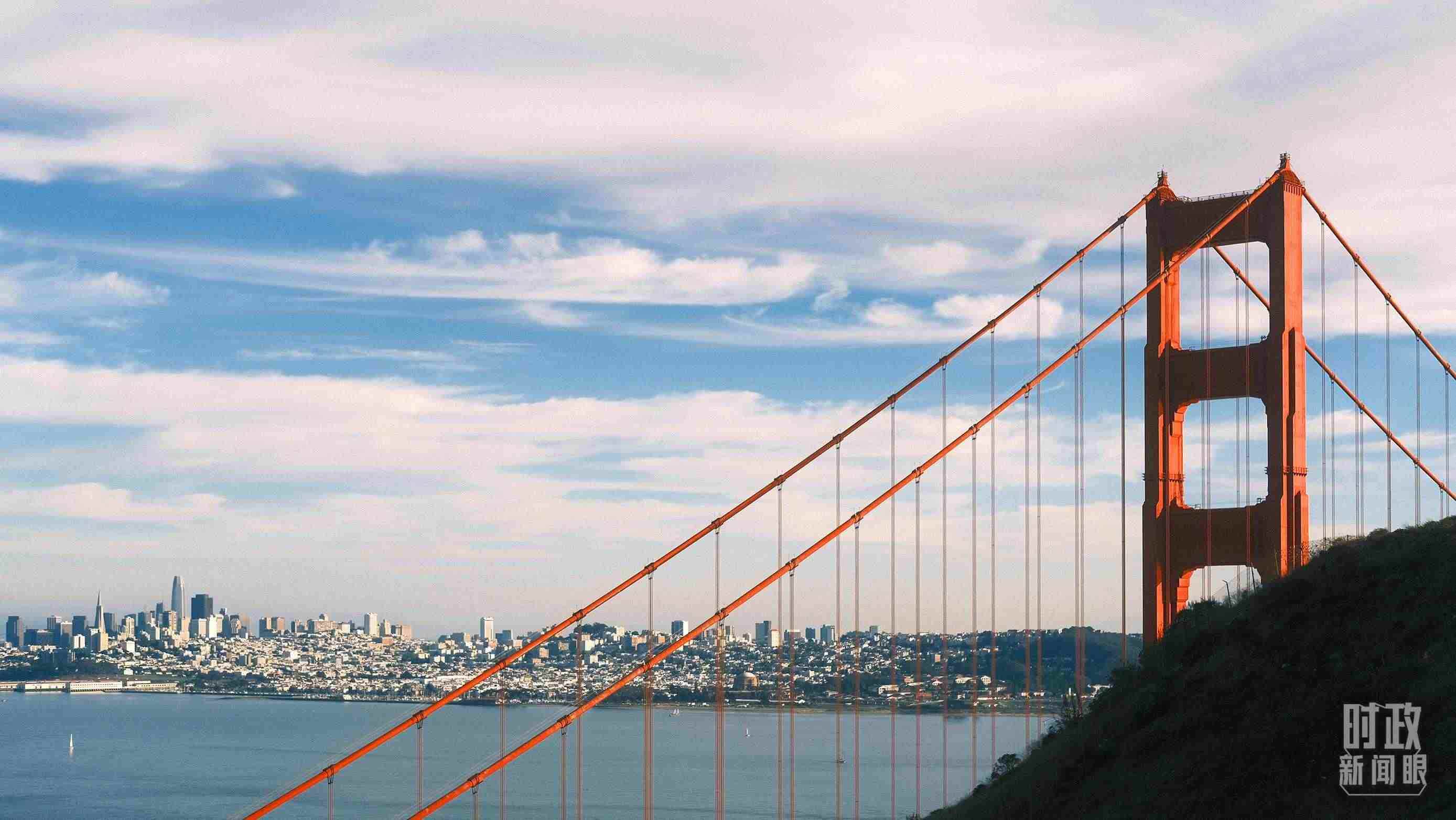舊金山，金門大橋。（總臺央視記者盧心雨拍攝）