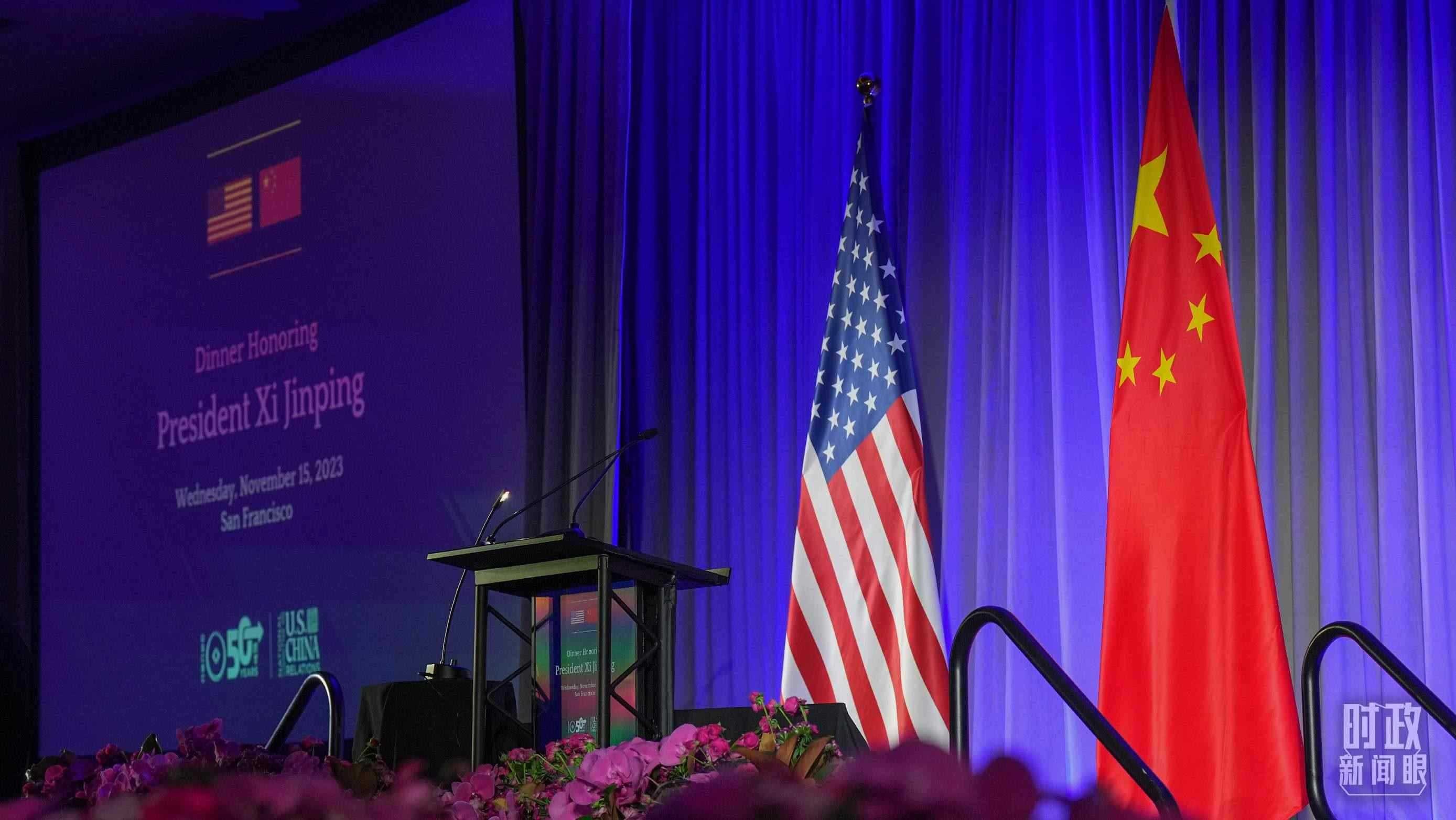 歡迎宴會當(dāng)晚，習(xí)近平在這里發(fā)表演講。（總臺國廣記者李晉拍攝）