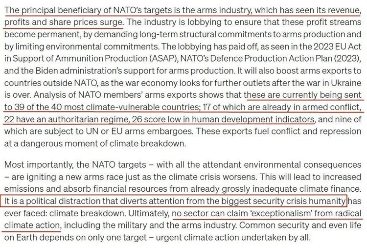 看看北約的“碳足跡”，就知道西方的氣候承諾有多扯