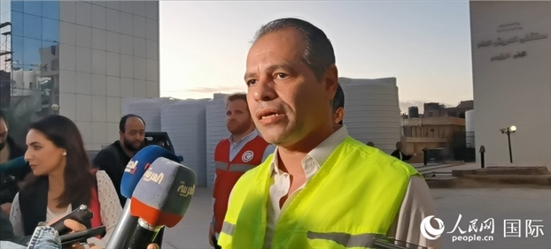 埃及衛(wèi)生部官員艾哈邁德·馬赫迪在接受記者采訪。人民網記者 沈小曉攝