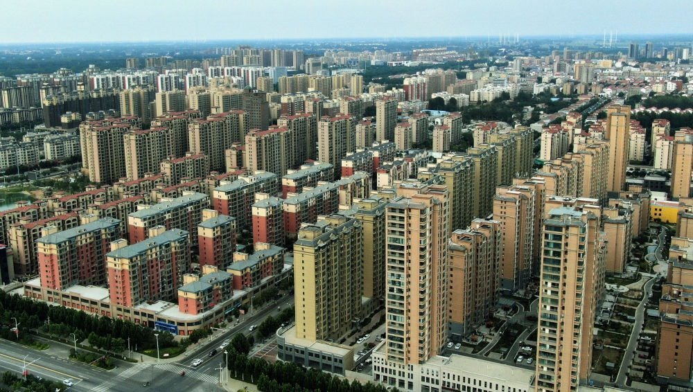 這是2021年6月23日拍攝的蘭考縣縣城（無人機(jī)照片）。新華社記者 李安 攝