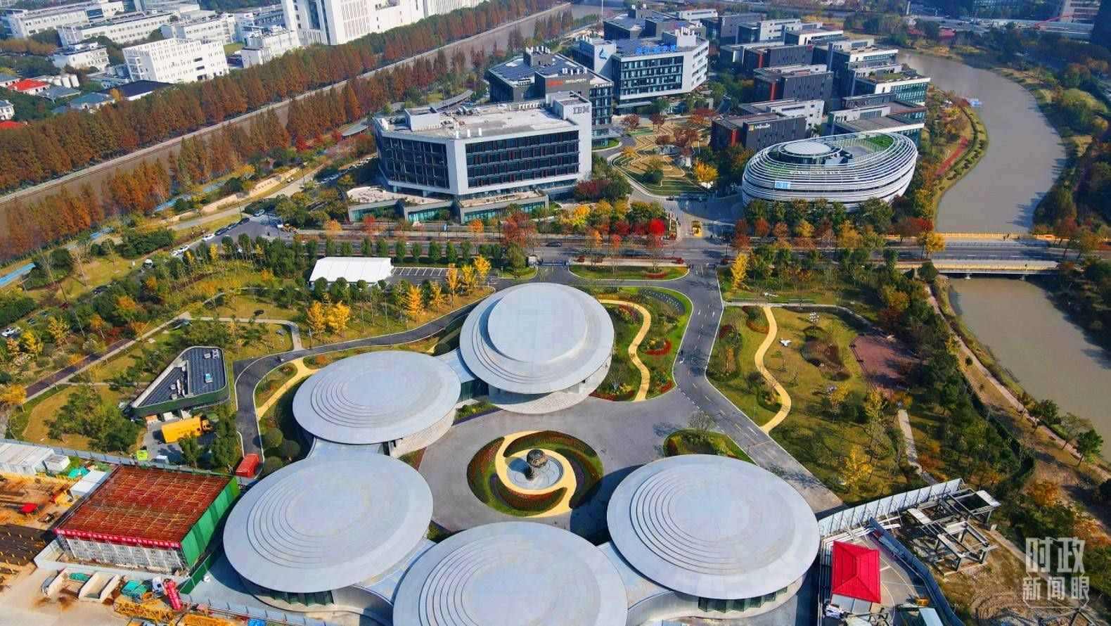 △張江科學(xué)城未來公園。（總臺央視記者范凱拍攝）