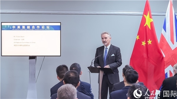 英國對(duì)華事務(wù)全國委員會(huì)主席范浩宏致辭。人民網(wǎng) 郭錦標(biāo)攝