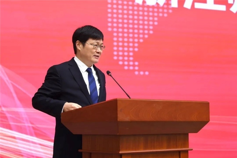 浙江師范大學校長蔣云良主持會議。主辦方供圖