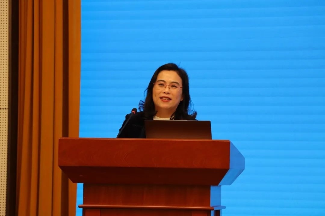 浙江師范大學(xué)副校長(zhǎng)張建珍致辭。主辦方供圖