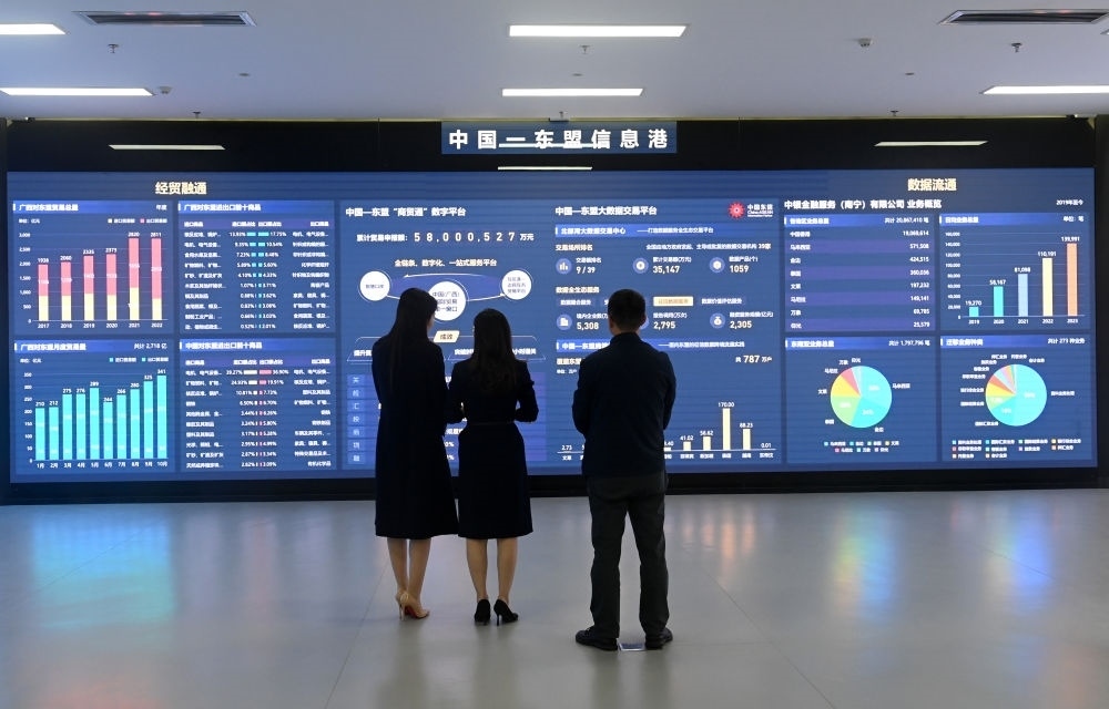 中國(guó)—東盟信息港股份有限公司展廳。