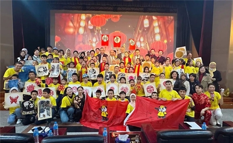 圖為2023“中華文化大樂(lè)園—埃及開(kāi)羅營(yíng)”閉幕式活動(dòng)現(xiàn)場(chǎng)。主辦方供圖