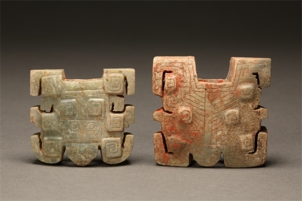 獸面形玉飾件。國家文物局供圖