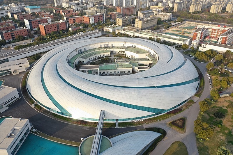 2019年3月12日，航拍上海光源項(xiàng)目。