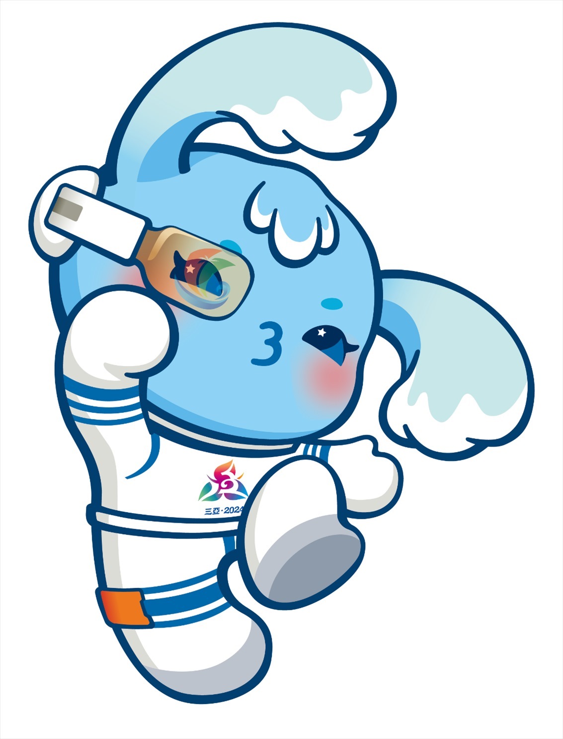 第十二屆全國少數(shù)民族傳統(tǒng)體育運動會吉祥物“吉貝”。第十二屆全國少數(shù)民族傳統(tǒng)體育運動會組委會供圖