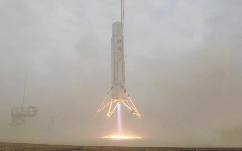 圖為垂直起降試驗。（中國航天科工集團(tuán)供圖）