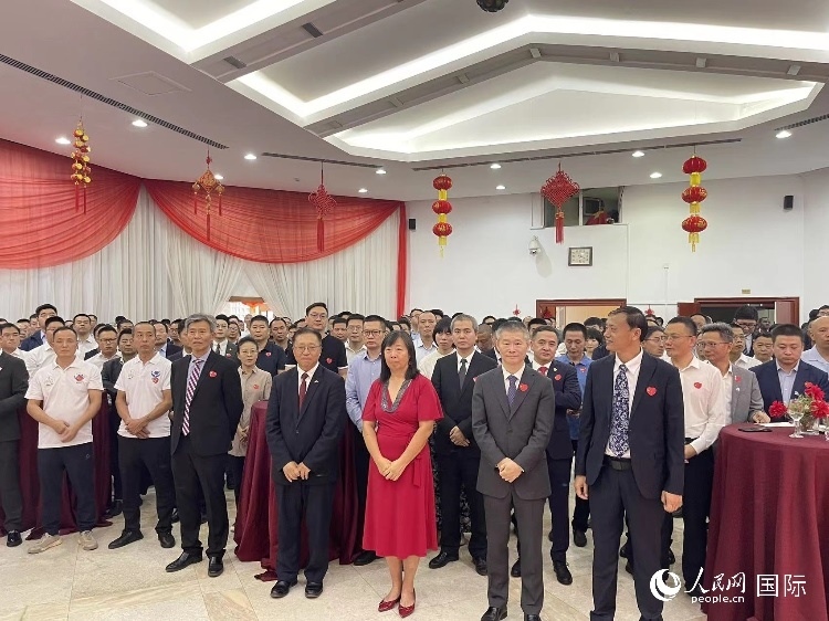 駐尼日利亞使館春節(jié)招待會(huì)現(xiàn)場(chǎng)。人民網(wǎng)記者 姜宣攝