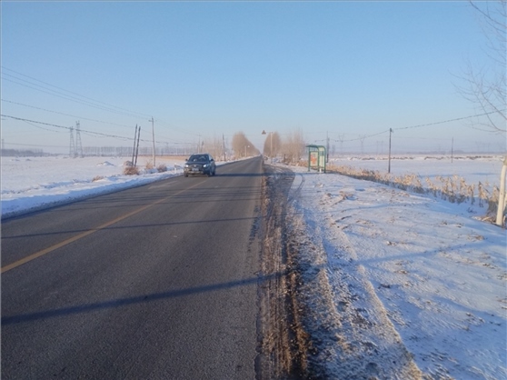 連接德惠市與太興村的德前公路寬闊通暢。德惠市委宣傳部供圖