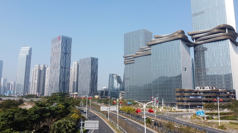 2024年1月1日，廣東珠海，橫琴粵澳深度合作區(qū)樓群。