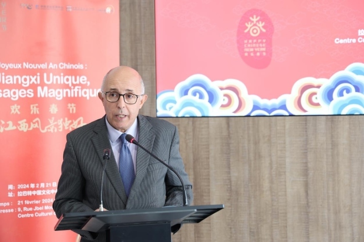 拉巴特文化藝術遺產復興協(xié)會主席德里希致辭。霍晶攝